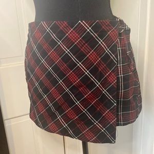 Plaid Skort